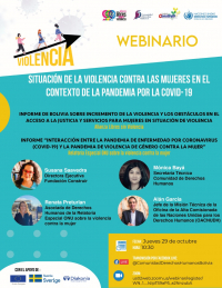 WEBINAR: Situación de la violencia contra las mujeres en el contexto de la pandemia por la COVID-19